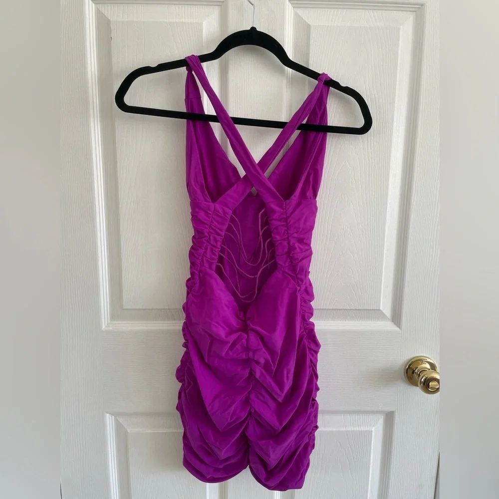 Purple mini dress! Perfect for a night out - Picture 2 of 3